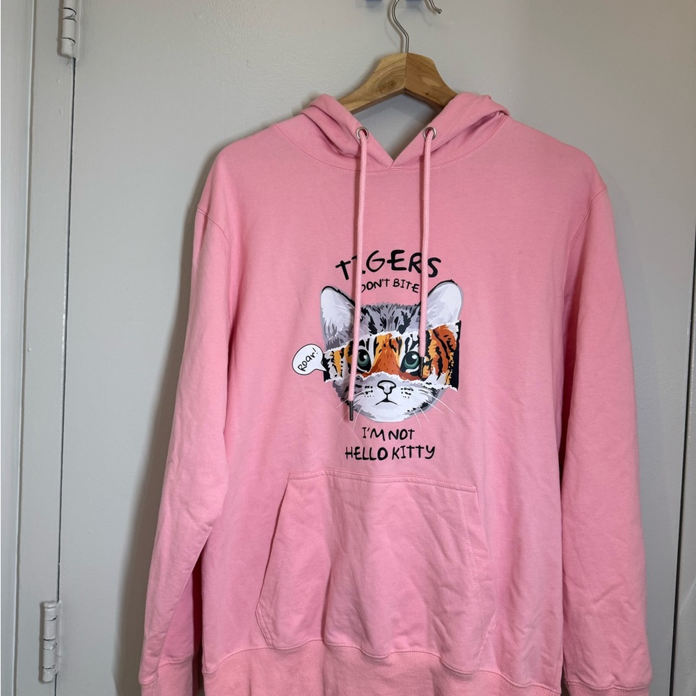 Pink Tiger Graphic Hoodie